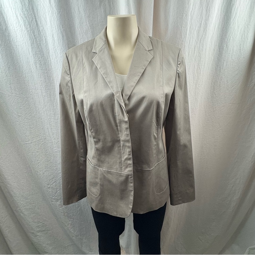 Calvin Klein Beige Women's Suit Jacket 10